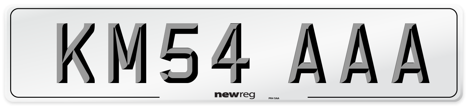 KM54 AAA Number Plate from New Reg